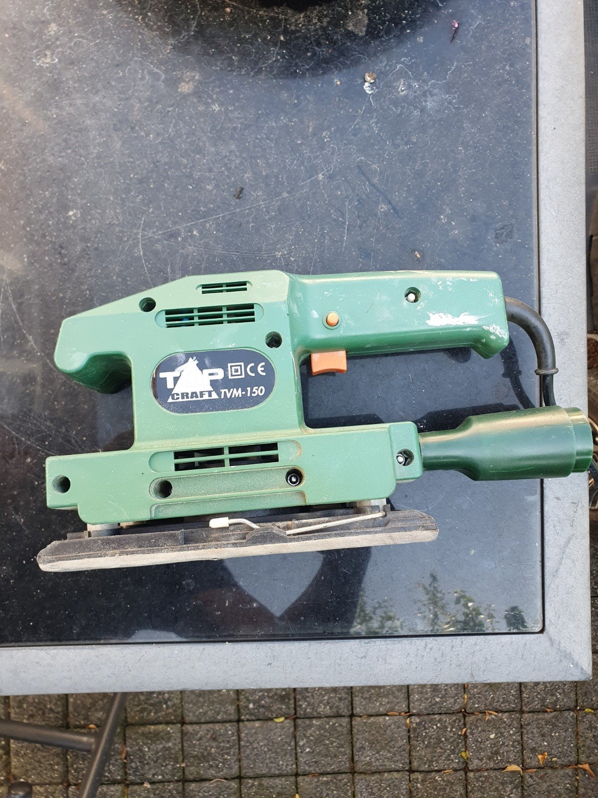 Topcraft TVM-150 Vlakschuurmachine - Gebruikt, Doe-het-zelf en Verbouw, Gereedschap | Schuurmachines, Ophalen of Verzenden, Gebruikt