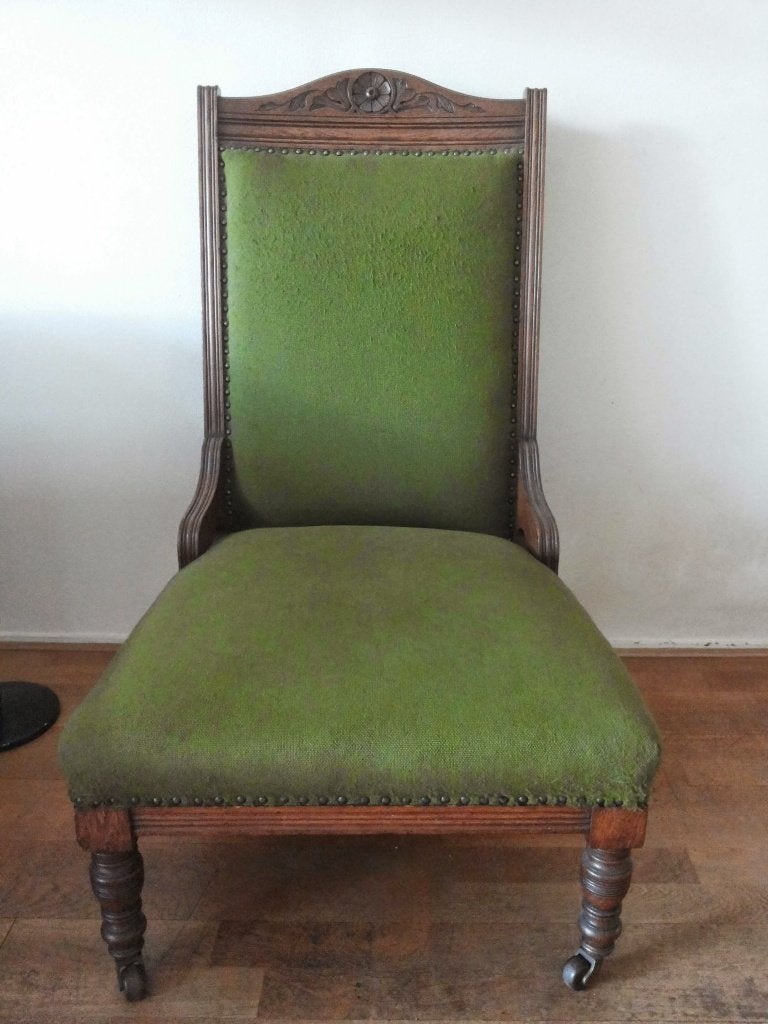 Antieke breistoel, Ophalen