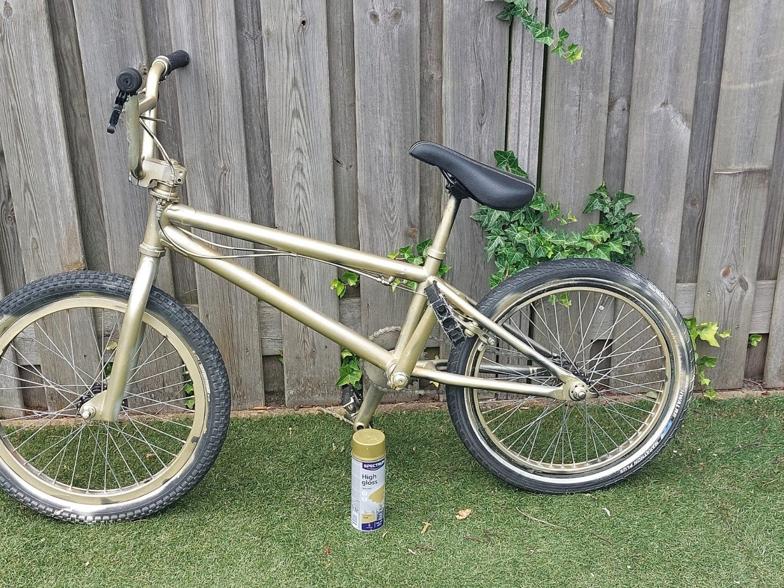 Gouden freestyle BMX Fiets, Ophalen, Gebruikt, Staal, 20 tot 24 inch