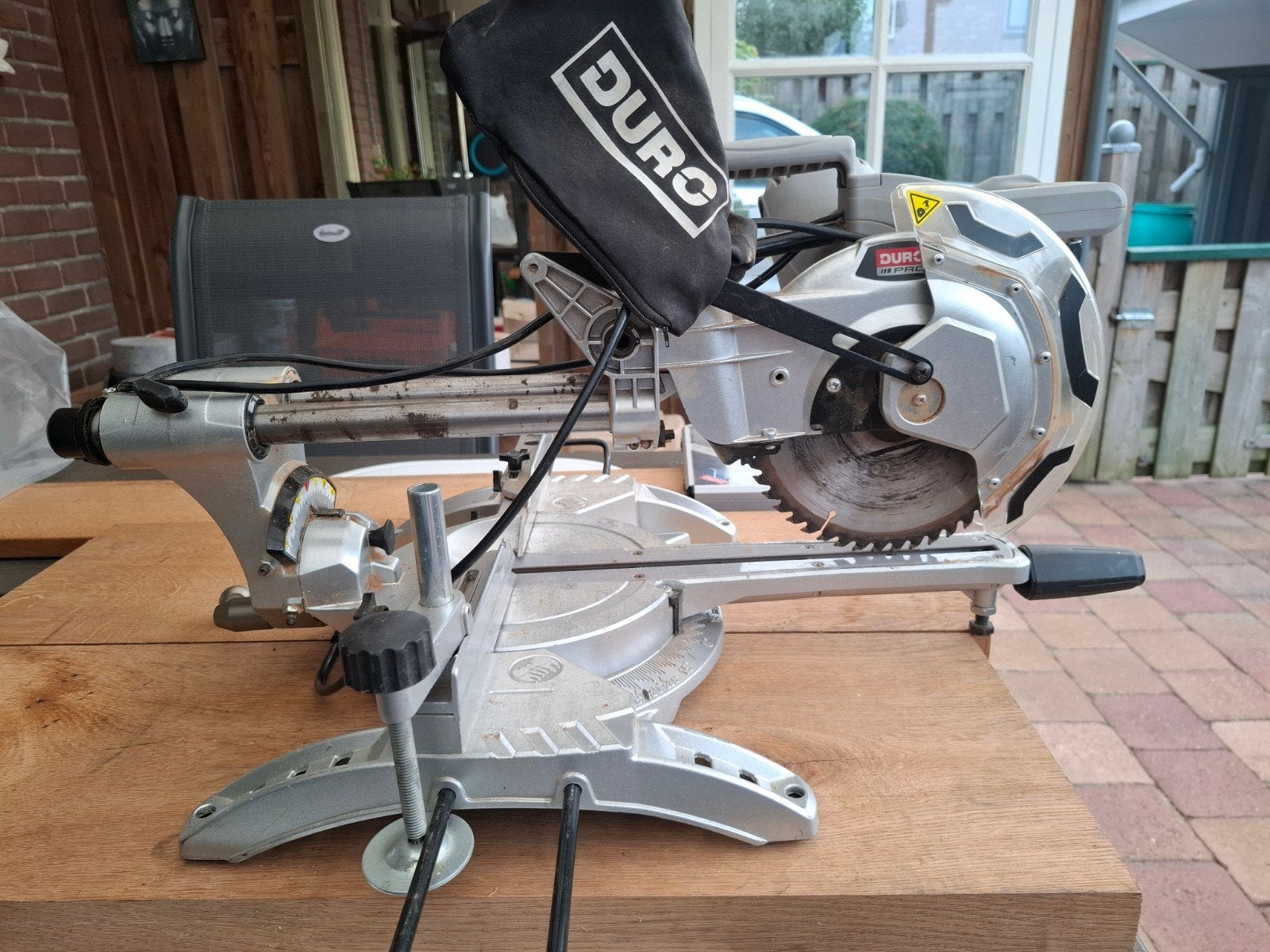 Duro Pro Afkort en verstekzaag met extra zaagbladen, Ophalen, Gebruikt, 70 mm of meer, Duro Pro