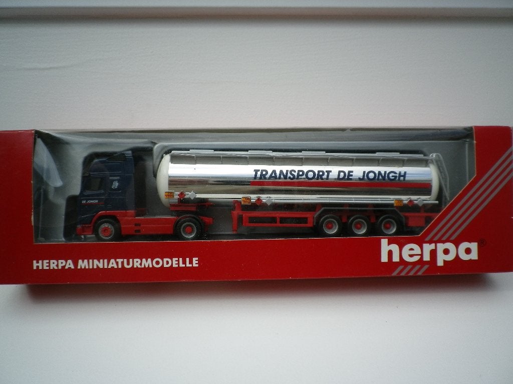 Herpa Volvo FH tanktrailer Transport de Jongh (Talke), Ophalen of Verzenden, Zo goed als nieuw, Bus of Vrachtwagen, Herpa