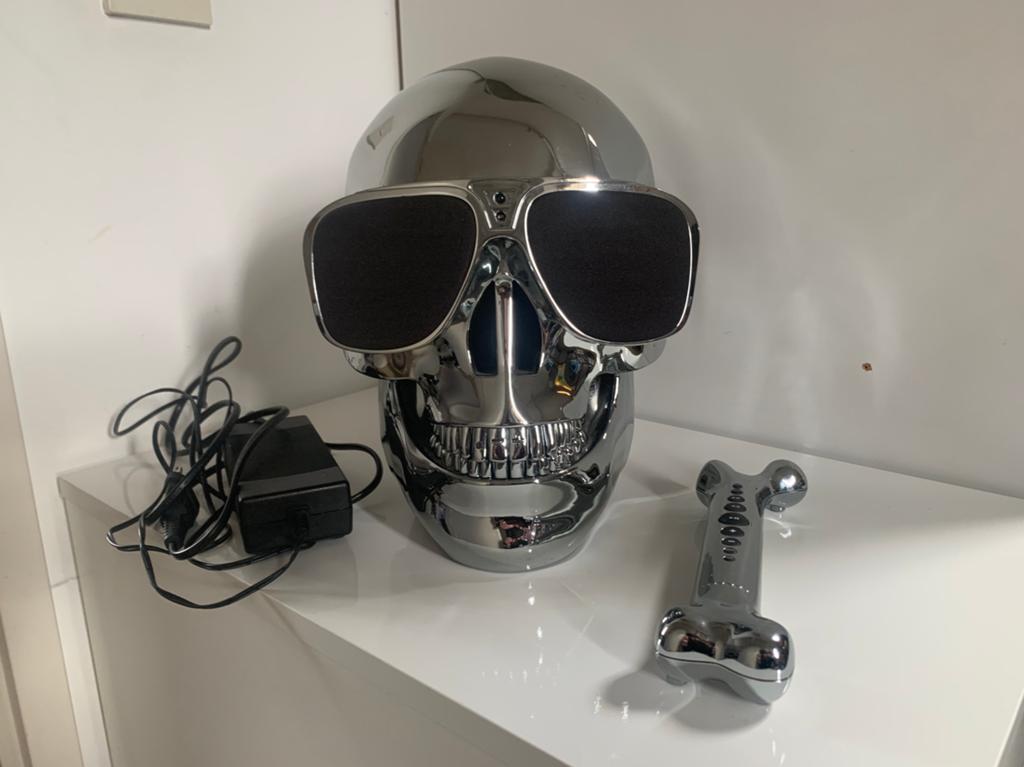 Jarre AeroSkull HD+ chrome silver bluetooth luidspreker, Audio, Tv en Foto, Luidsprekers, Zo goed als nieuw, Overige typen, Minder dan 60 watt