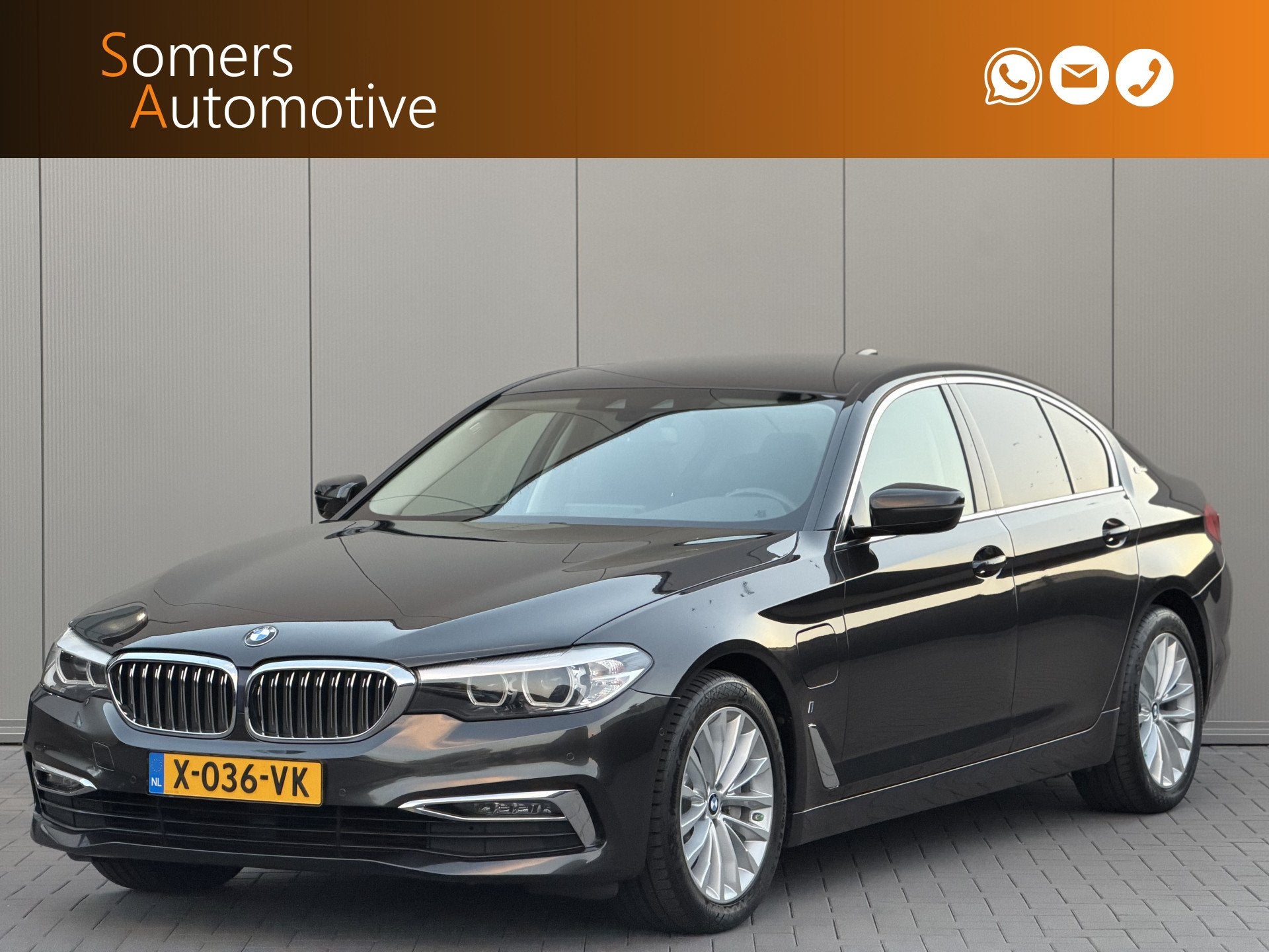 BMW 5 Serie 530e iPerformance High Executive | Leder | Sport, Auto's, BMW, 1998 cc, Achterwielaandrijving, 4 cilinders, Bedrijf