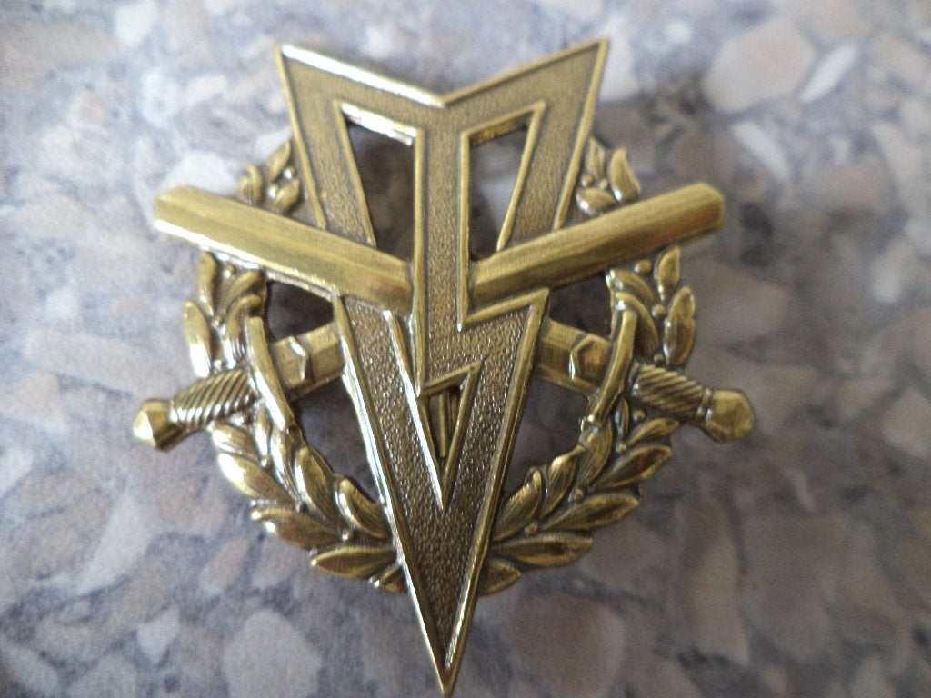 bronzen MLV speld koninklijke landmacht sport jaren 70, Ophalen of Verzenden, Landmacht, Nederland, Embleem of Badge