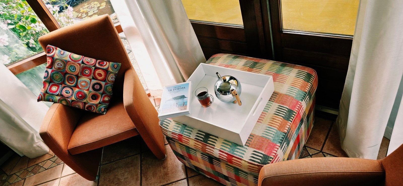 Grote Hocker/ bijzet tafel., Huis en Inrichting, Banken | Voetenbanken en Poefen, Ophalen, 50 tot 75 cm, 50 tot 75 cm