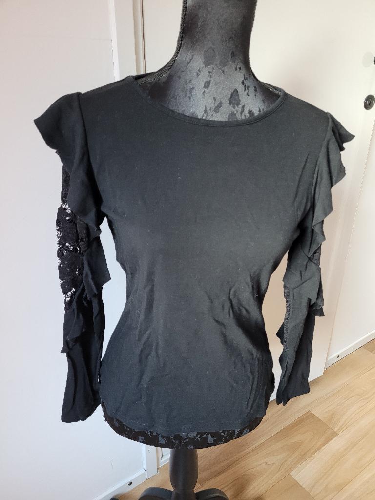 CAPSULE zwart shirt met aparte kanten mouwen maat M Nieuw, Kleding | Dames, T-shirts, Nieuw, Maat 38/40 (M), Zwart, Lange mouw