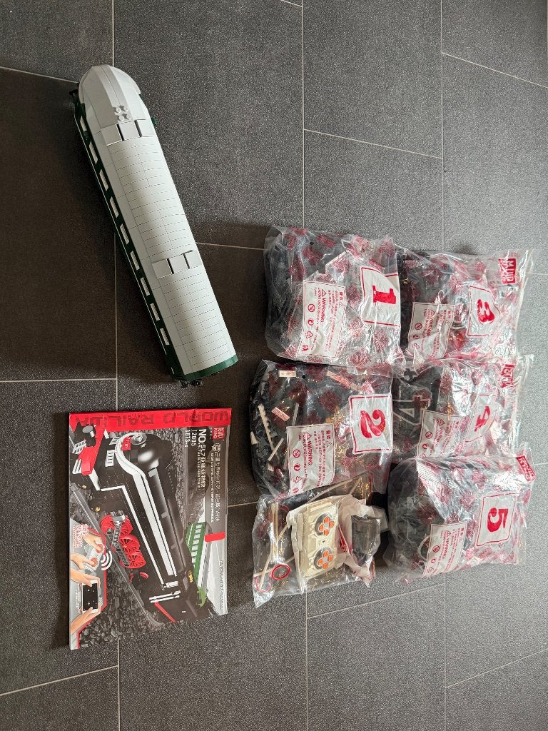 Mouldking 12003 , QJ locomotief trein bouw pakket, Ophalen of Verzenden, Nieuw, Overige merken