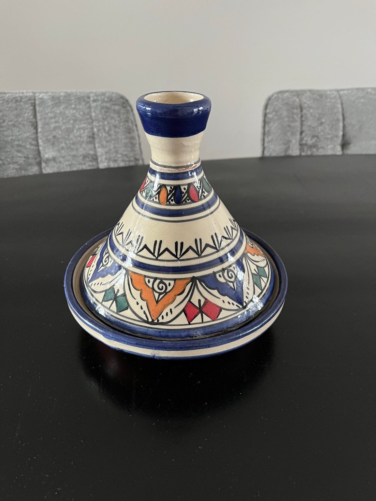 Mooie Marokkaanse Tajine - Handgemaakt Aardewerk, Overige typen, Ophalen of Verzenden, Zo goed als nieuw, Overige stijlen