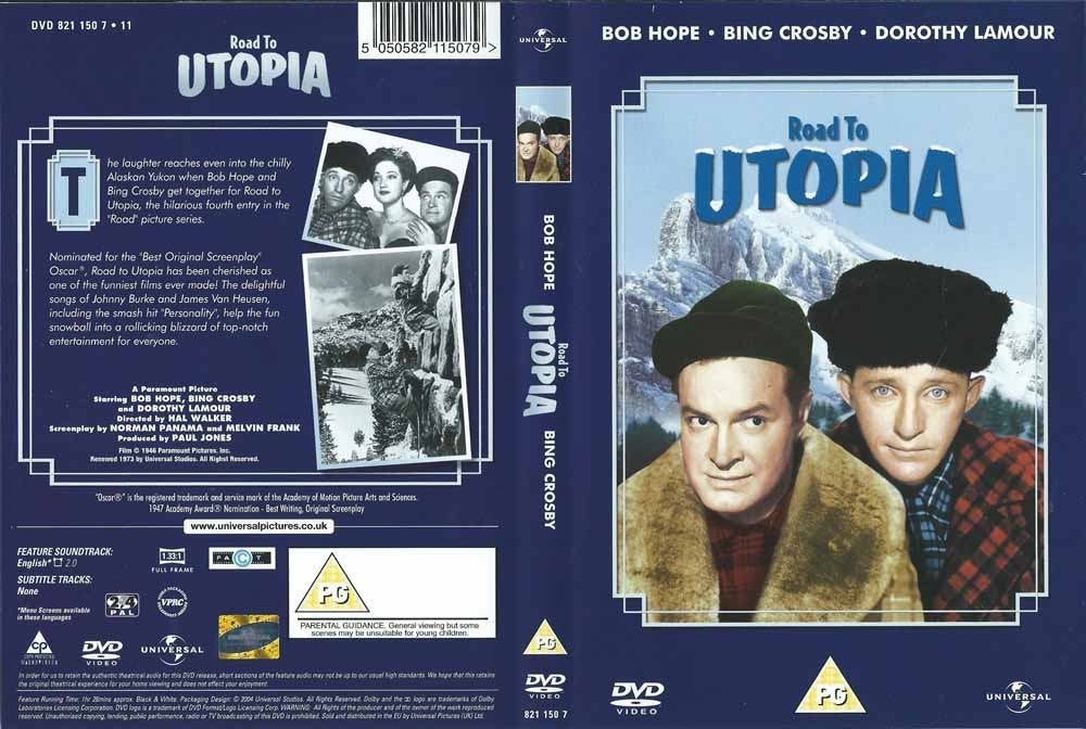 Road to Utopia 1945 DVD met Bing Crosby, Bob Hope,, Cd's en Dvd's, Alle leeftijden, Ophalen of Verzenden, Zo goed als nieuw, Komedie