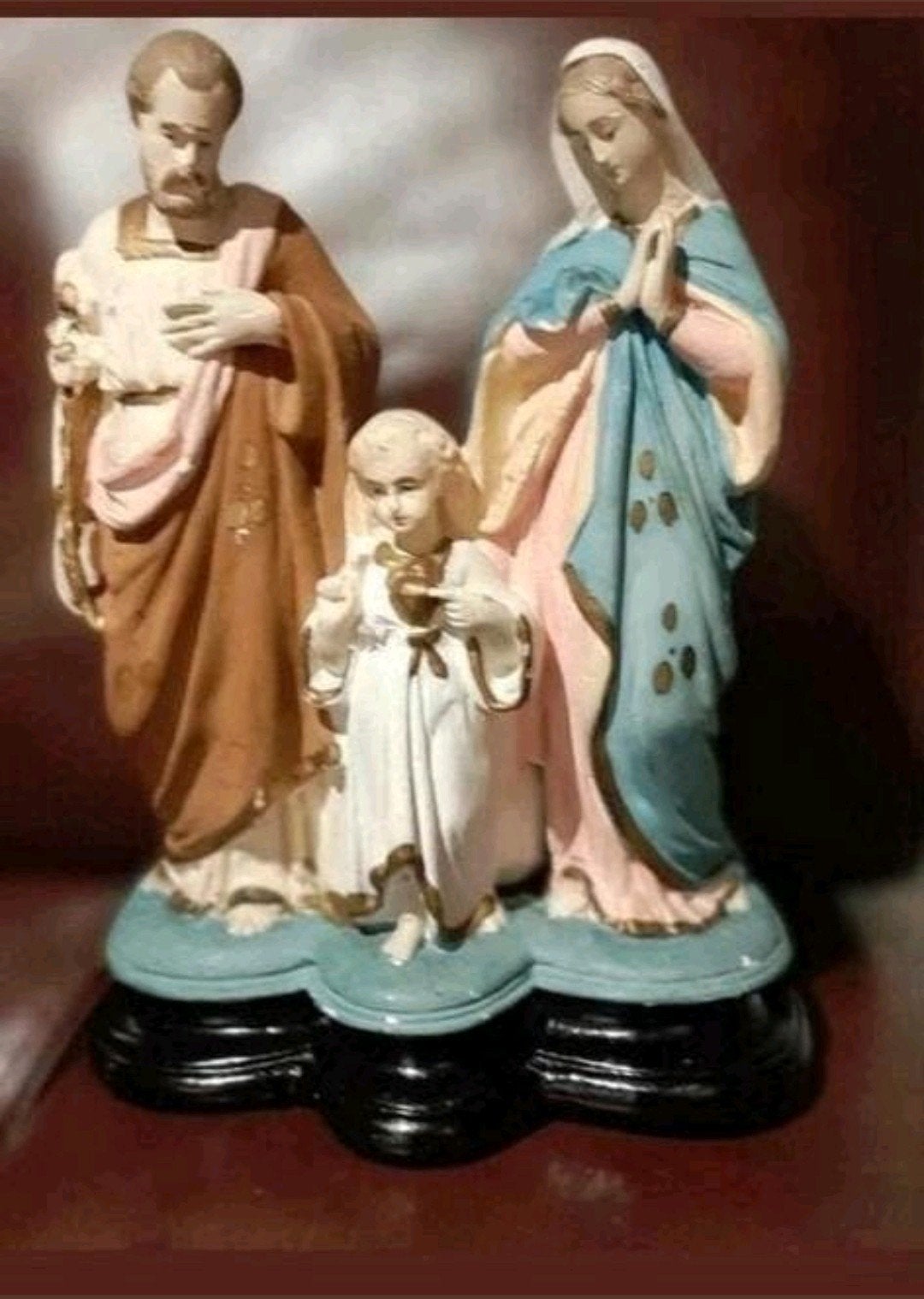 Heilige Familie Beeldje - Maria, Jozef en Jezus, Ophalen of Verzenden