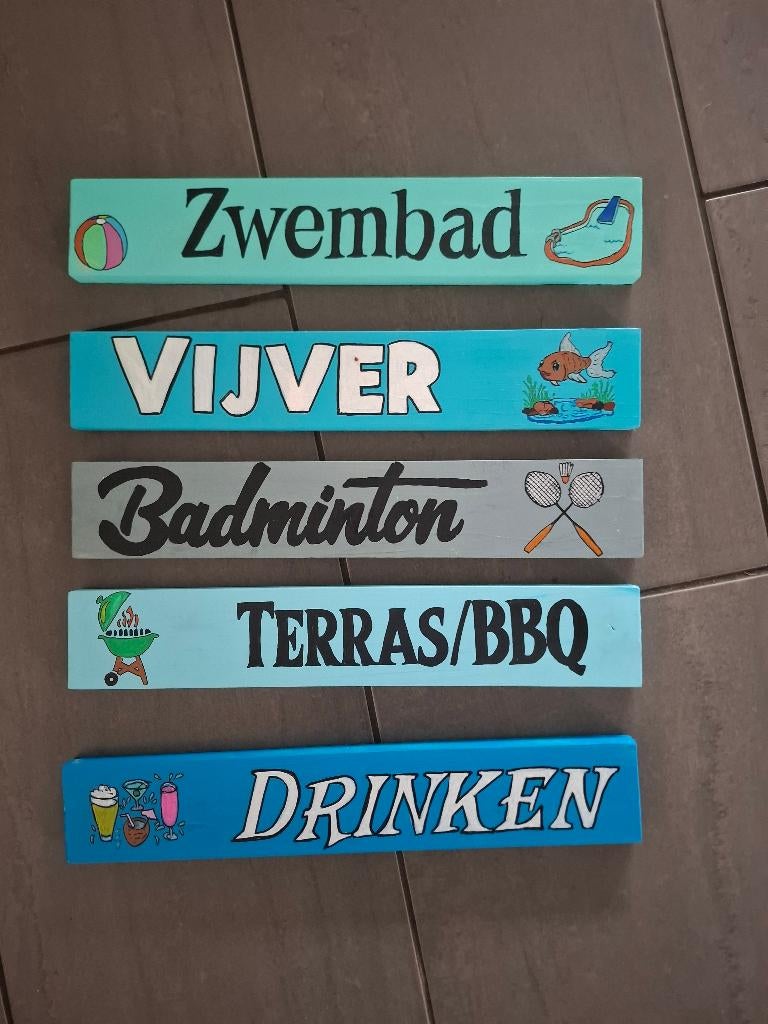 Ibiza Strand Wegwijsborden van Hout – Tuin Eyecatcher, Huis en Inrichting, Woonaccessoires | Tekstborden en Spreuken, Nieuw, Ophalen of Verzenden