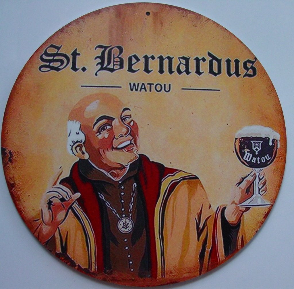 SINT BERNARDUS REKLAME -METAAL-, Verzamelen, Ophalen of Verzenden, Gebruikt, Reclamebord