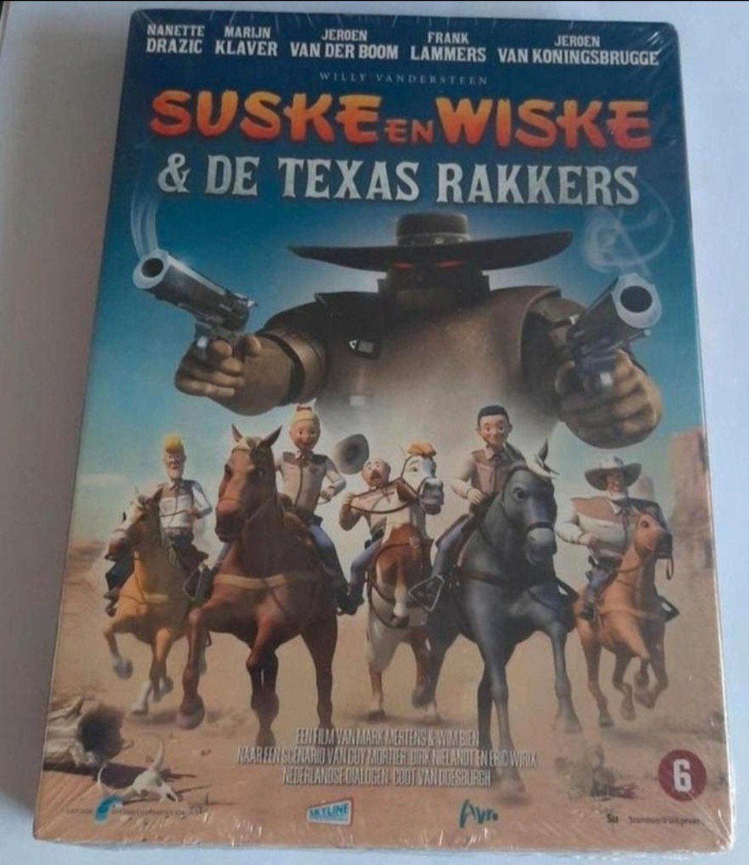 Suske en Wiske & De Texas Rakkers DVD met schuifhoes NIEUW!, Verzamelen, Stripfiguren, Ophalen of Verzenden, Suske en Wiske, Nieuw