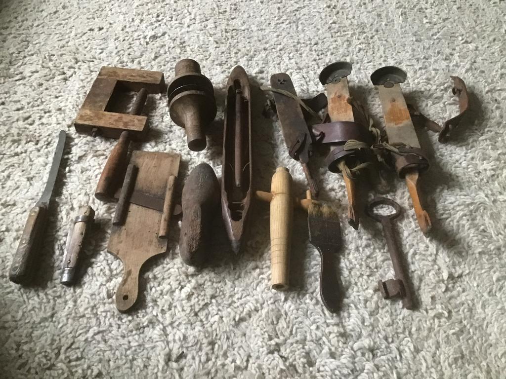 Vintage houten gereedschap en decoratieve lepels giro 555, Ophalen of Verzenden