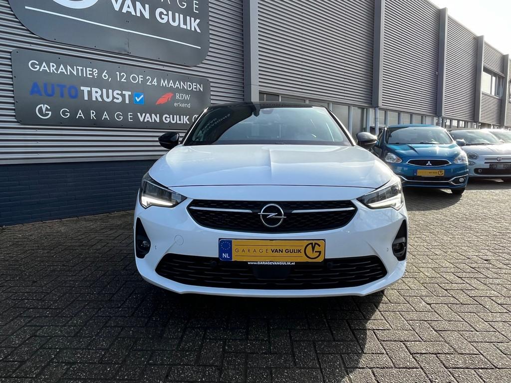 Opel Corsa 1.2 GS Line 131PK Automaat,TwoTone,Navi,Clima,Cru, Auto's, Opel, Gebruikt, 1133 kg, Leder en Stof, Wit