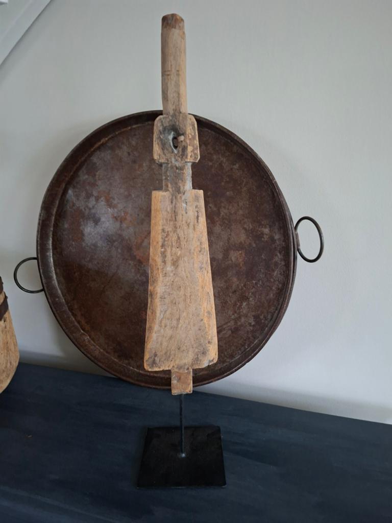 Houten ornament. Past leuk in een sober, stoer interieur, Ophalen of Verzenden