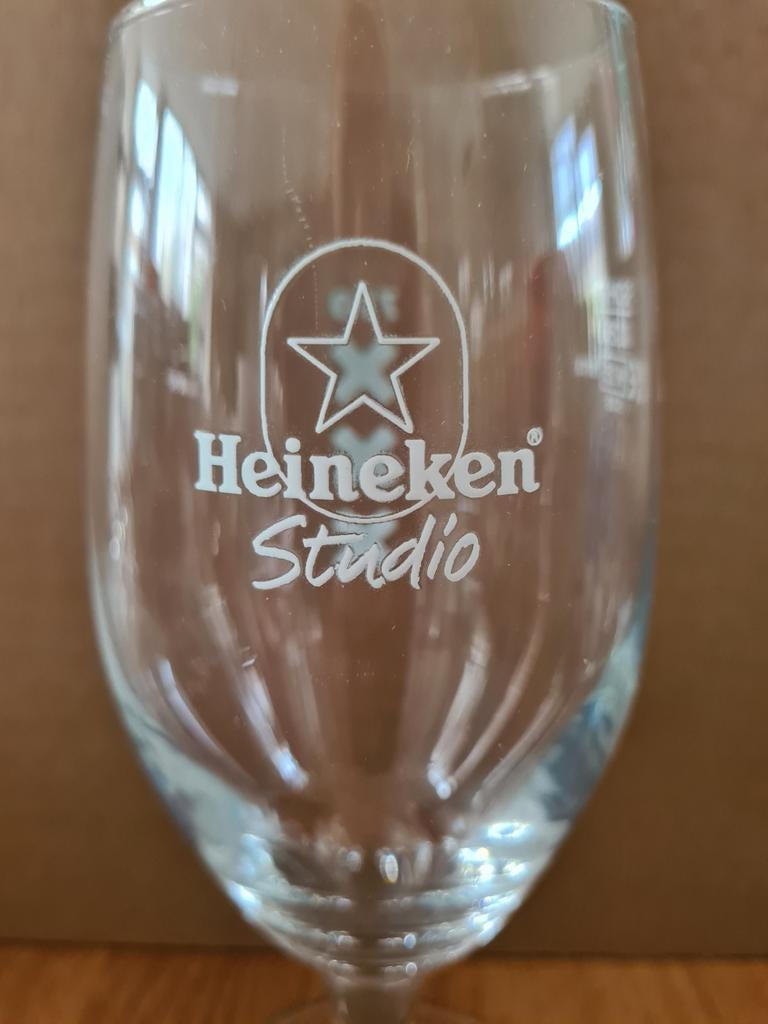 Heineken Studio dubbeldruk 750 XXX (Mokum), Ophalen of Verzenden, Nieuw, Bierglas
