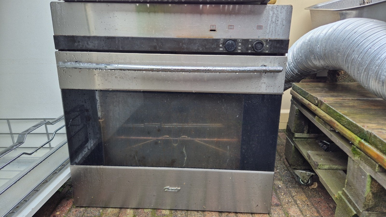Candy Inbouw Oven - RVS, Ophalen, 60 cm of meer, Oven met grill, Inbouw