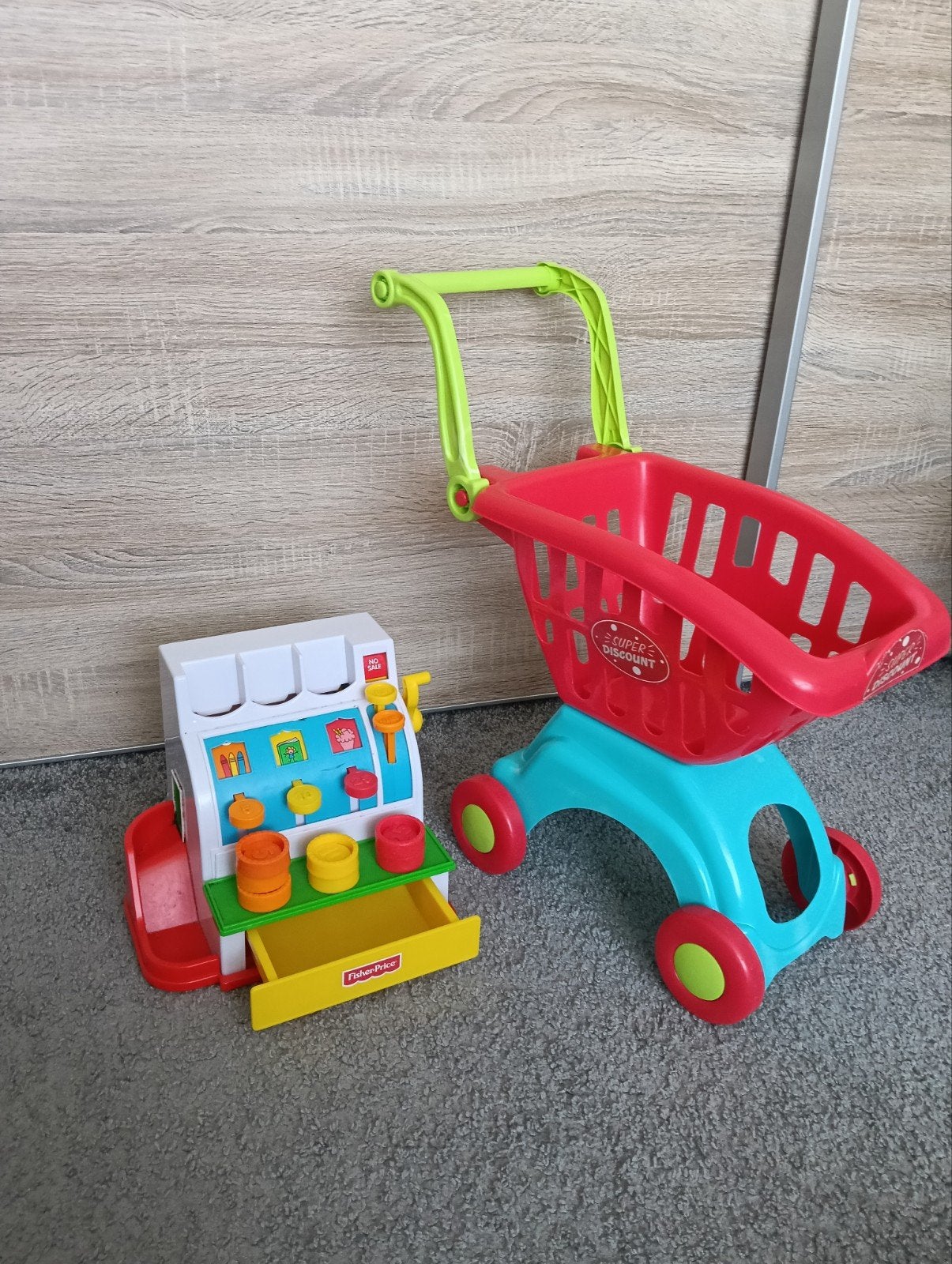 kassa en winkelwagen, Ophalen, Jongen of Meisje