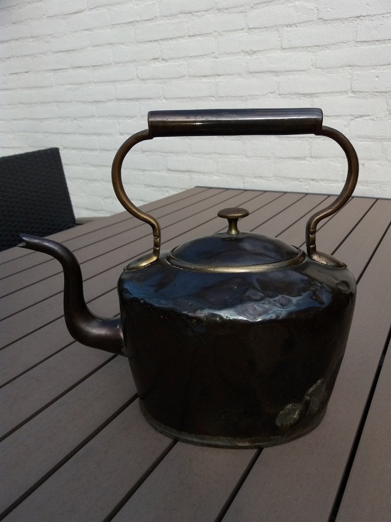 Antiek - Koperen Waterketel, Antiek en Kunst, Ophalen of Verzenden, Koper