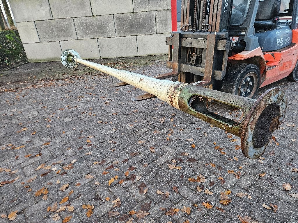 Antieke gietijzeren lantarenpaal Met lampenkap, Ophalen, Gebruikt, Minder dan 50 watt, Staande lamp
