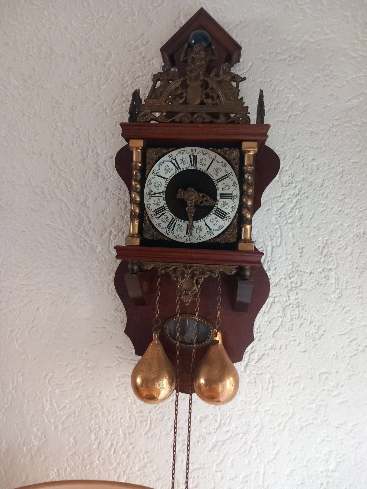 Antieke Friese Staartklok - Prachtig Houten Design, Ophalen
