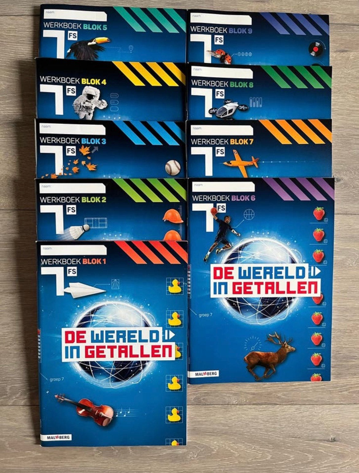 Wereld in getallen rekenen werkboeken set groep 7 Fs nieuw!, Boeken, Ophalen of Verzenden, Zo goed als nieuw, Overige niveaus
