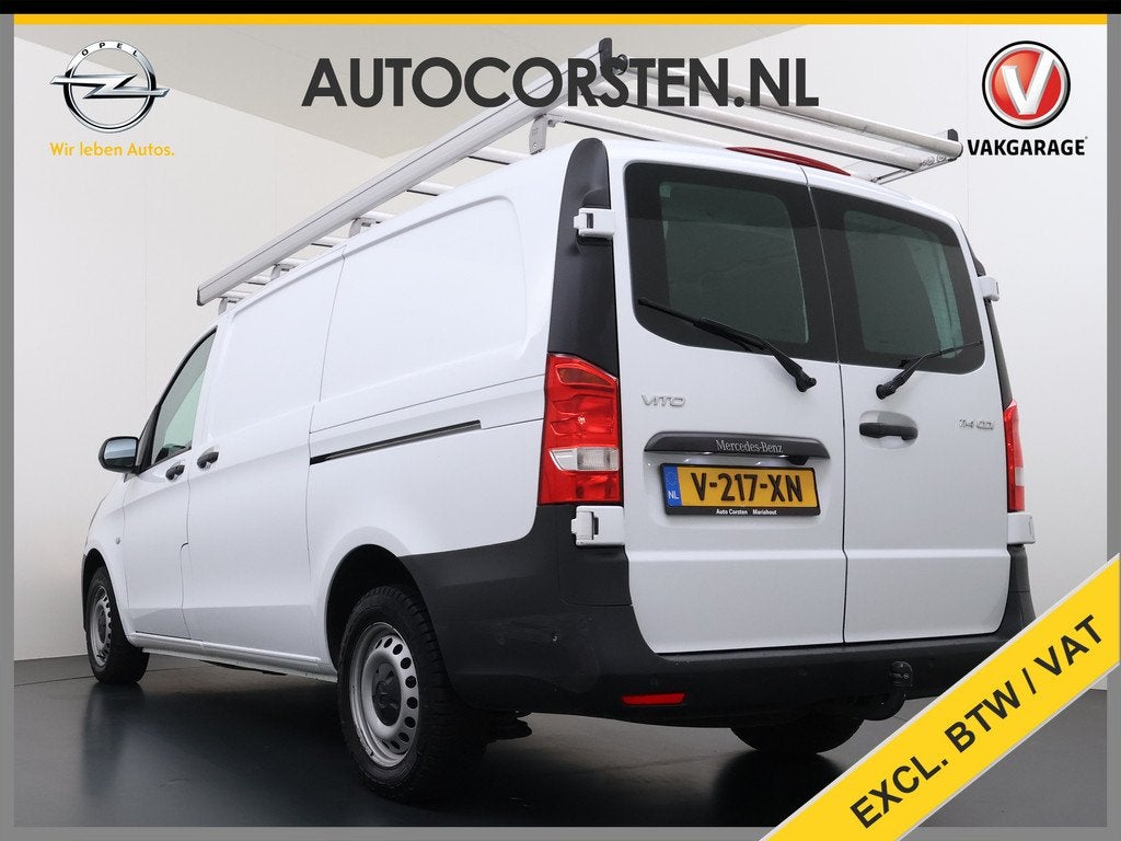 Mercedes-Benz Vito 114CDI Automaat Lang 2X Schuifdeur Trekha, Auto's, Automaat, Gebruikt, 4 cilinders, Wit