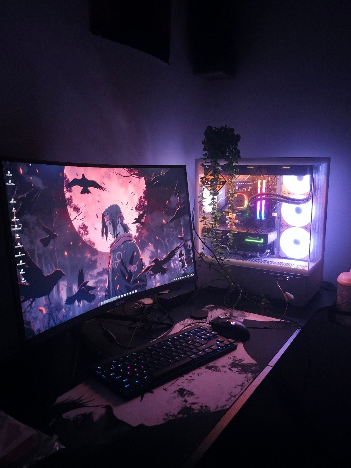 Complete High-End Gaming Setup - Zo goed als nieuw, Ophalen, 32 GB, Diverse (KTC, Logitech, HyperX, Sharkoon), AMD Ryzen 7 8700