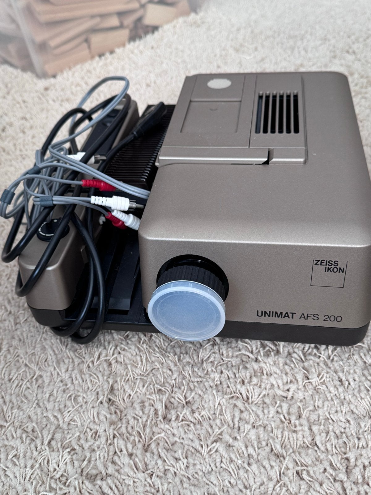 Zeiss Ikon Unimat AFS 200 Diaprojector - Vintage, Ophalen of Verzenden, Zo goed als nieuw, Met scherm