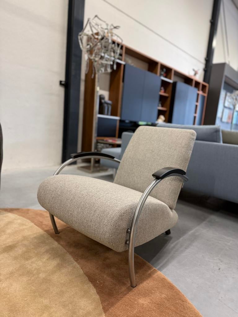 Nieuw Gelderland 5470 Fauteuil moss stof design stoel Lotus, Nieuw, 75 tot 100 cm, Gelderland, Stof