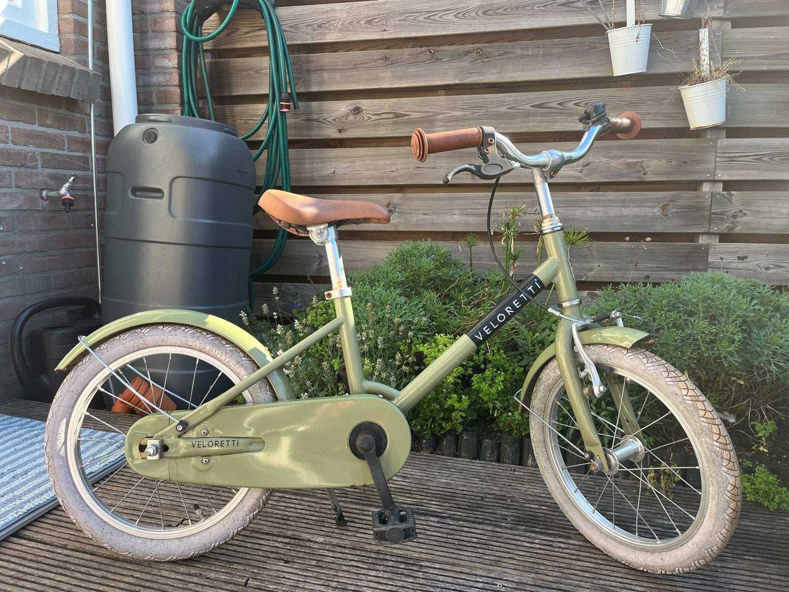 Veloretti kinderfiets 16 inch, Ophalen, Zo goed als nieuw, Terugtraprem, 16 tot 20 inch