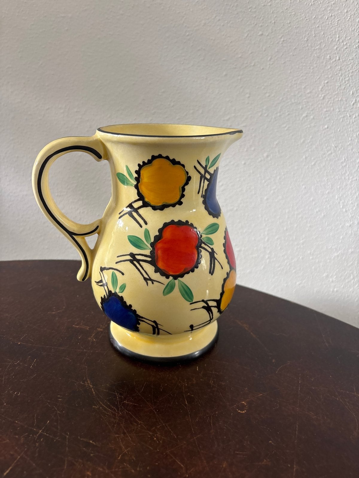 Vintage Ditmar Urbach Handgeschilderde Kan en Schaal, Antiek en Kunst, Ophalen