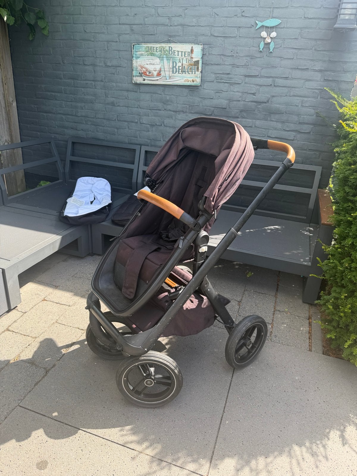Dubatti kinderwagen met reiswieg en verstelbare duwstang, Gebruikt, Met reiswieg, Ophalen, Kinderwagen