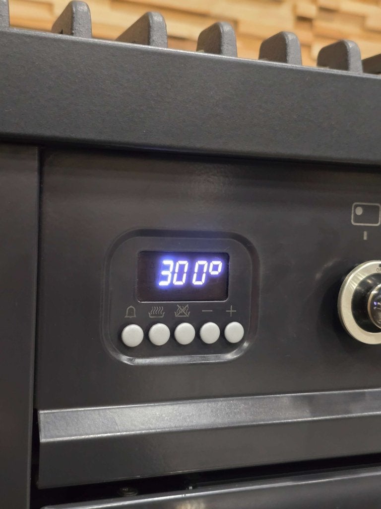 Luxe Boretti Fornuis 90cm antraciet + rvs 300 graden oven, Niet ingevuld, 60 cm of meer, Niet ingevuld, Ophalen of Verzenden