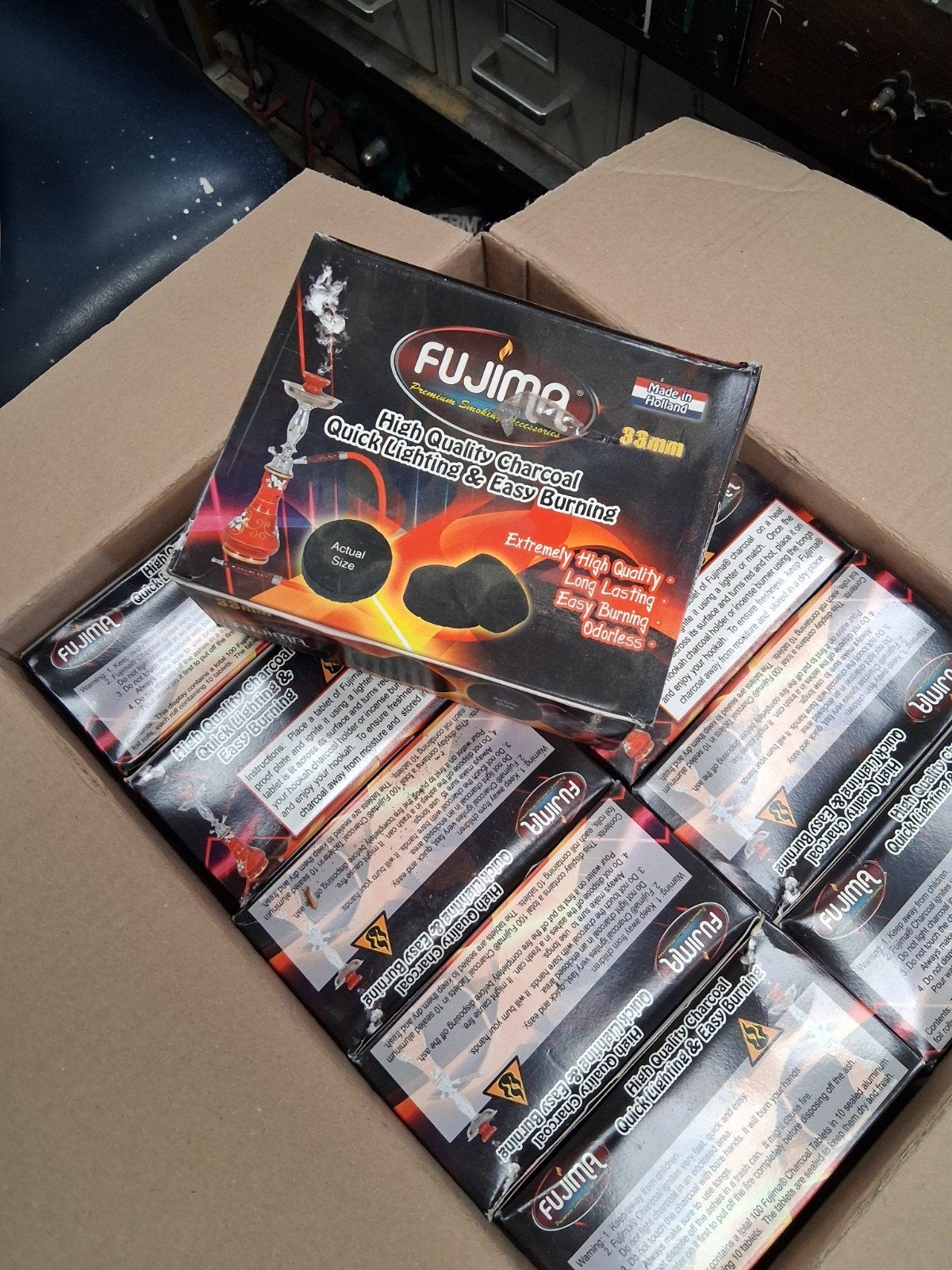 Fujima Shisha Kooltjes / Aanmaakblokjes BBQ - 1000 stuks, Ophalen of Verzenden, Nieuw, Fujima
