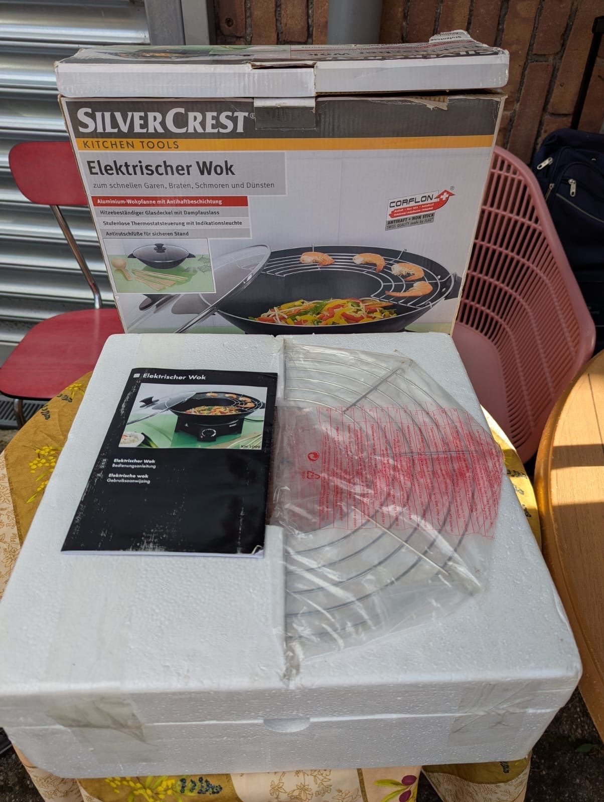 Silvercrest elektrische wok, Overige typen, ., Ophalen of Verzenden, Zo goed als nieuw