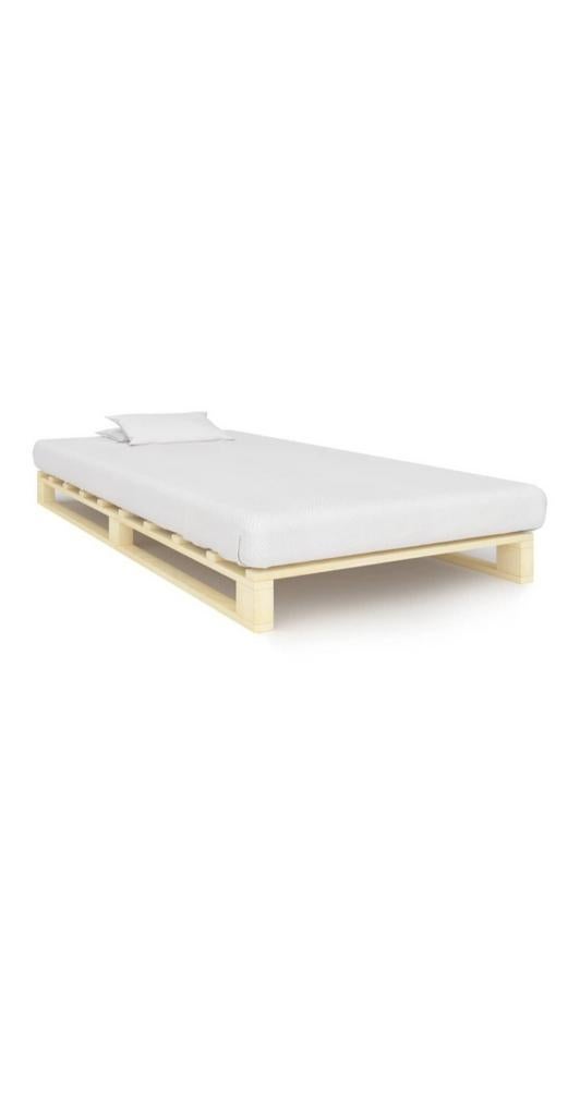 Pallet lattenbodem, Ophalen, 90 cm, Eenpersoons, Zo goed als nieuw