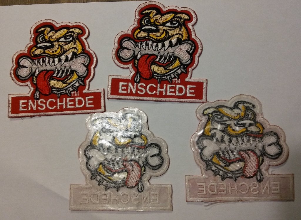 Enschede Pitbull stad hond patch biker logo embleem kleding, Verzenden, Nieuw