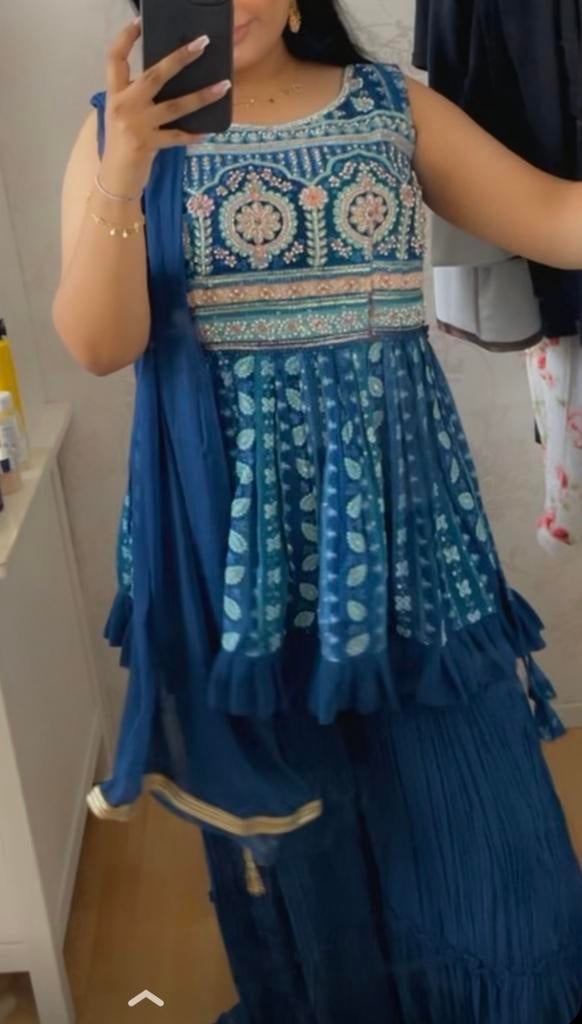 Indiaanse suite Blauw, Ophalen, Overige typen, Blauw, Maat 42/44 (L)
