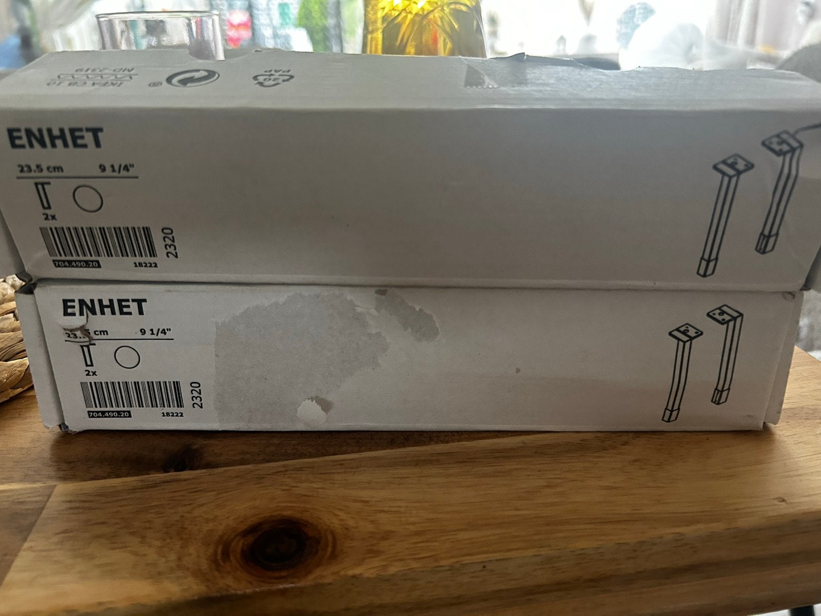 4 IKEA Enhet poten 23.5 cm (2 x2 stuks), Ophalen of Verzenden, Nieuw