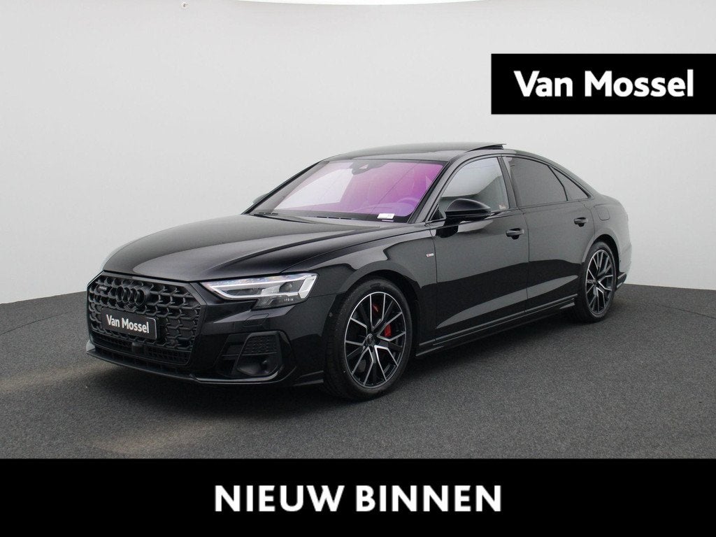 Audi A8 60 TFSI e quattro 462 PK | S-line l Adaptive Cruise, Auto's, Audi, 12 maanden, Gebruikt, 2995 cc, Zwart