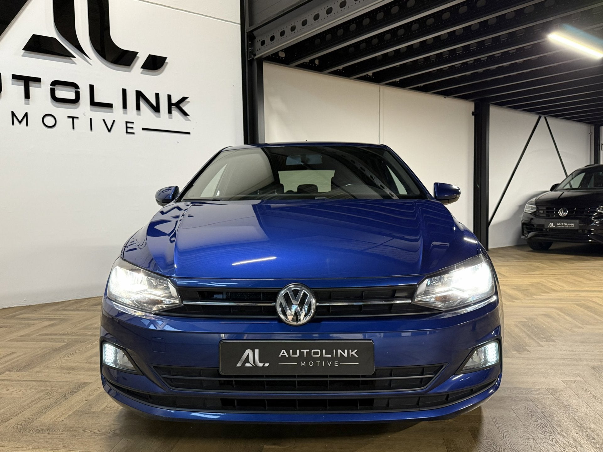 Volkswagen Polo 1.0 TSI Highline|CAM|SFEER|AC|CARPLAY|NAP, Voorwielaandrijving, Stof, Gebruikt, Blauw