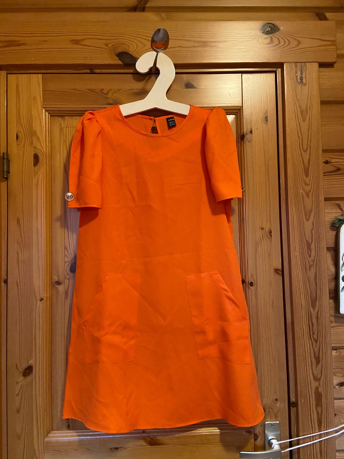 Jurk oranje XS shein, Oranje, Ophalen of Verzenden, Zo goed als nieuw, Maat 36 (S)