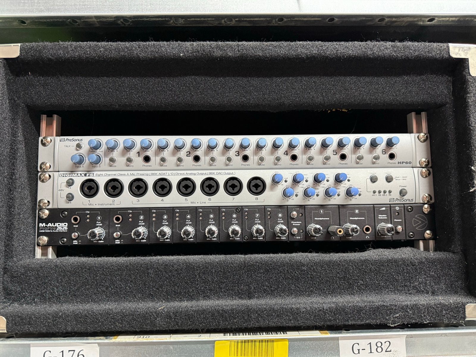 Presonus Digimax FS en hp60 en M-Audio Profire 2626, Muziek en Instrumenten, Ophalen, Gebruikt, 20 kanalen of meer, Microfooningang