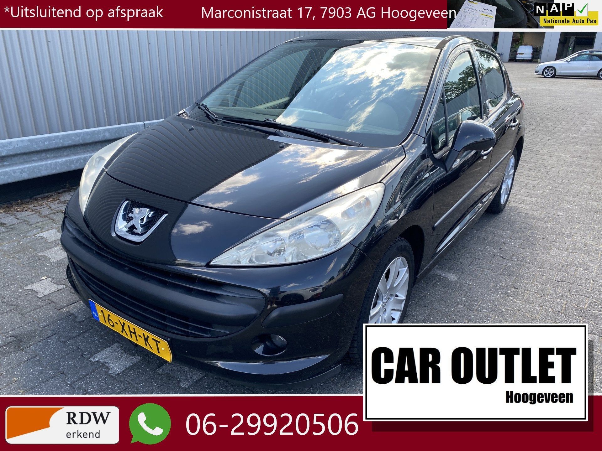 Peugeot 207 1.4-16V Color-line A/C, 5-Drs, LM & z.g.a.n. APK, Voorwielaandrijving, Stof, Origineel Nederlands, Bedrijf