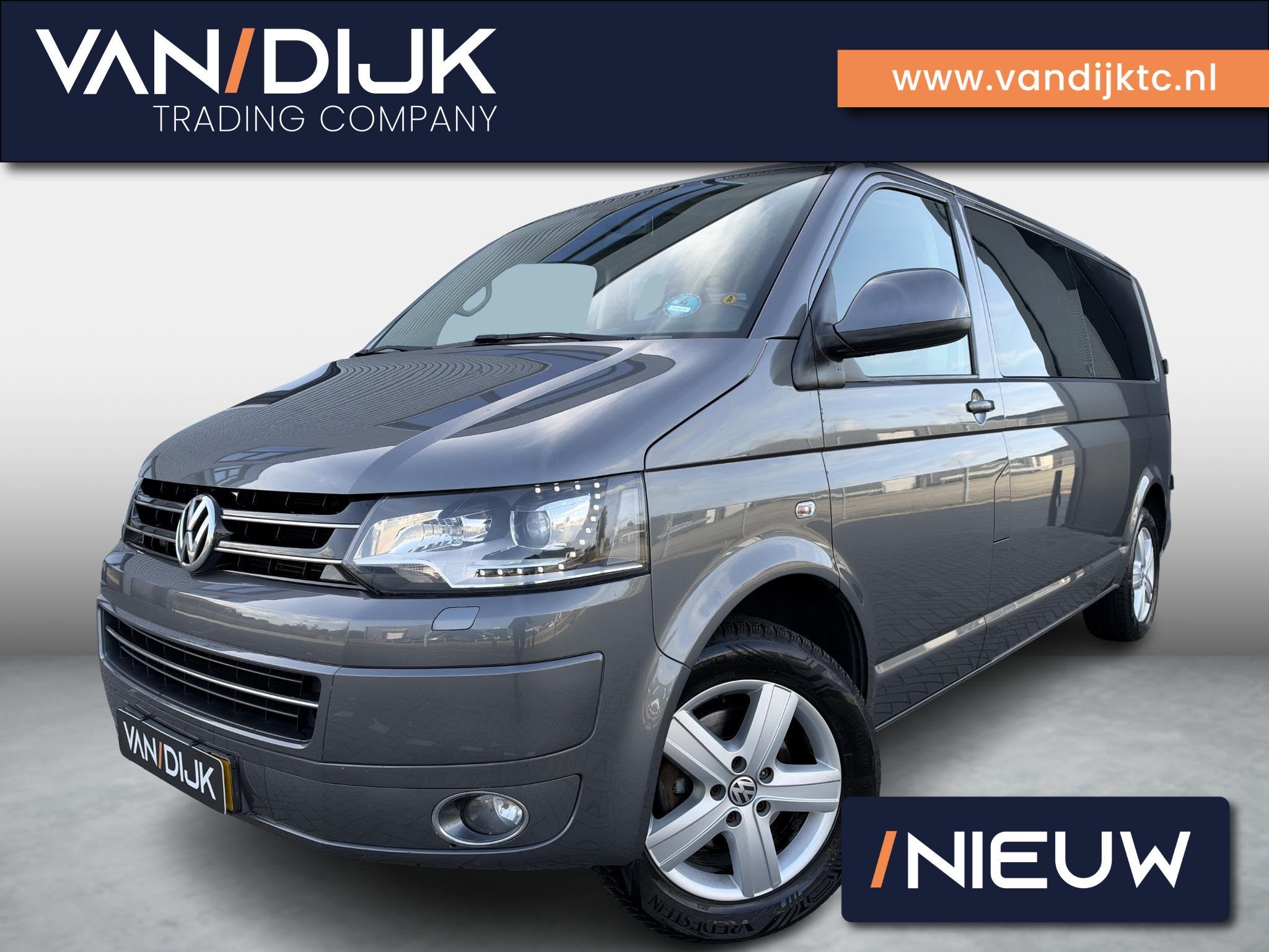 Volkswagen Transporter 2.0 TDI L2H1 DC Comfortline ✓Marge, Auto's, Euro 5, Stof, Gebruikt, 4 cilinders