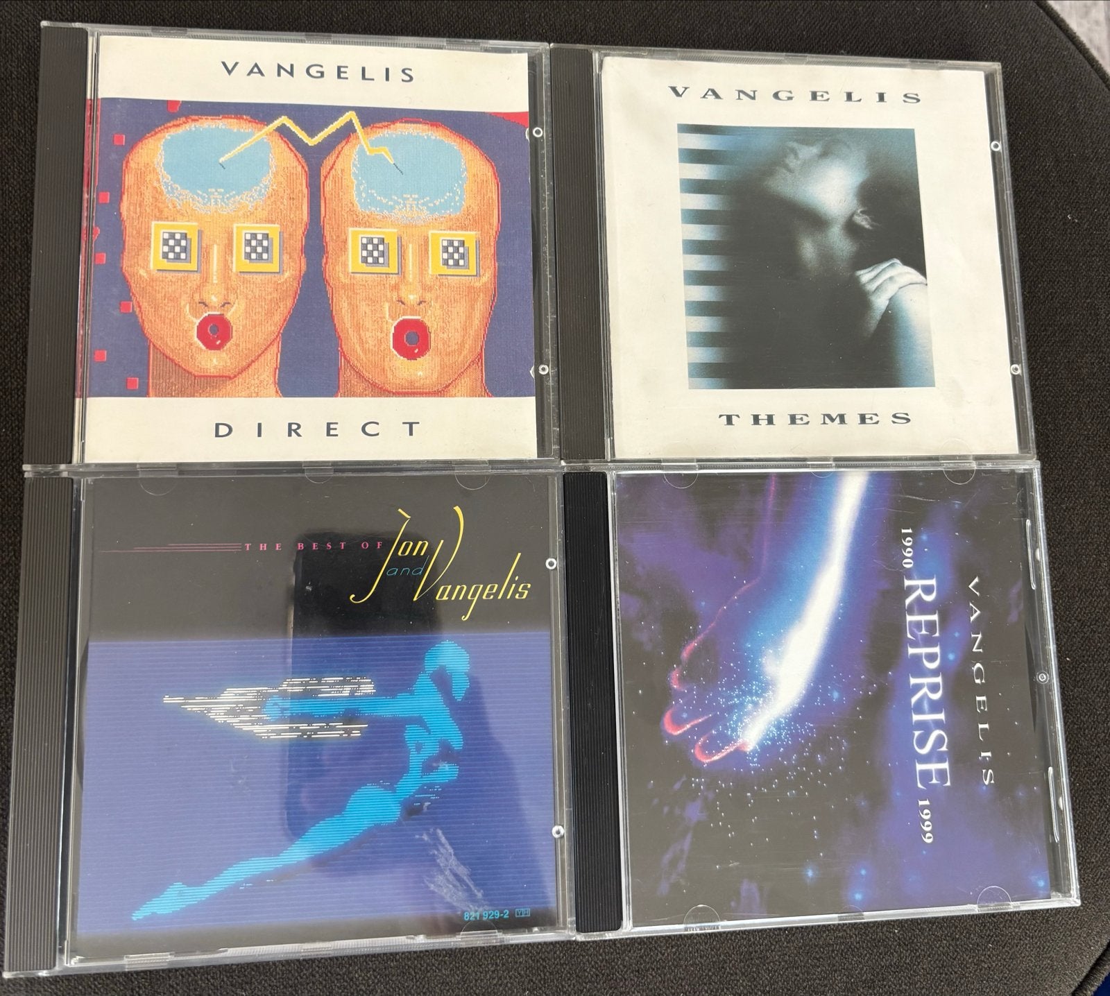 Vangelis CD Collectie: Direct, Themes, The Best Of, Reprise, Ophalen of Verzenden, Album, Inclusief doosje