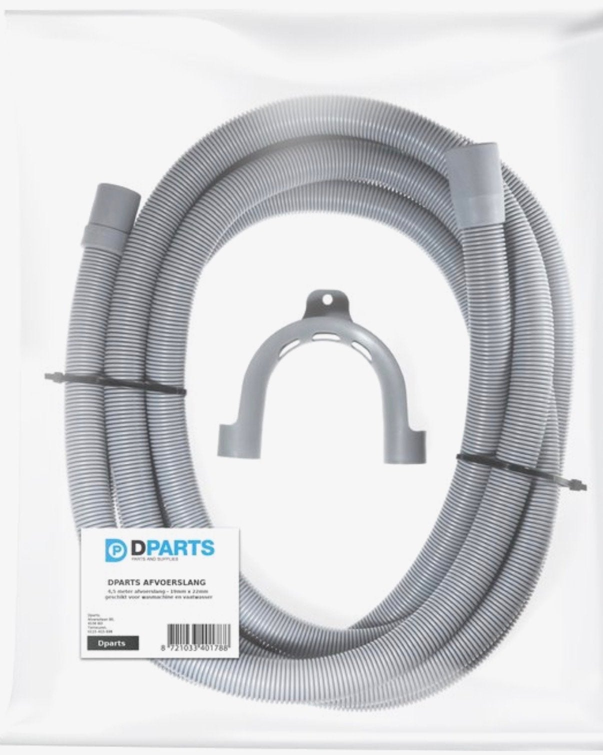 Dparts Afvoerslang Wasmachine/Vaatwasser 4m met Bocht, Ophalen, Nieuw
