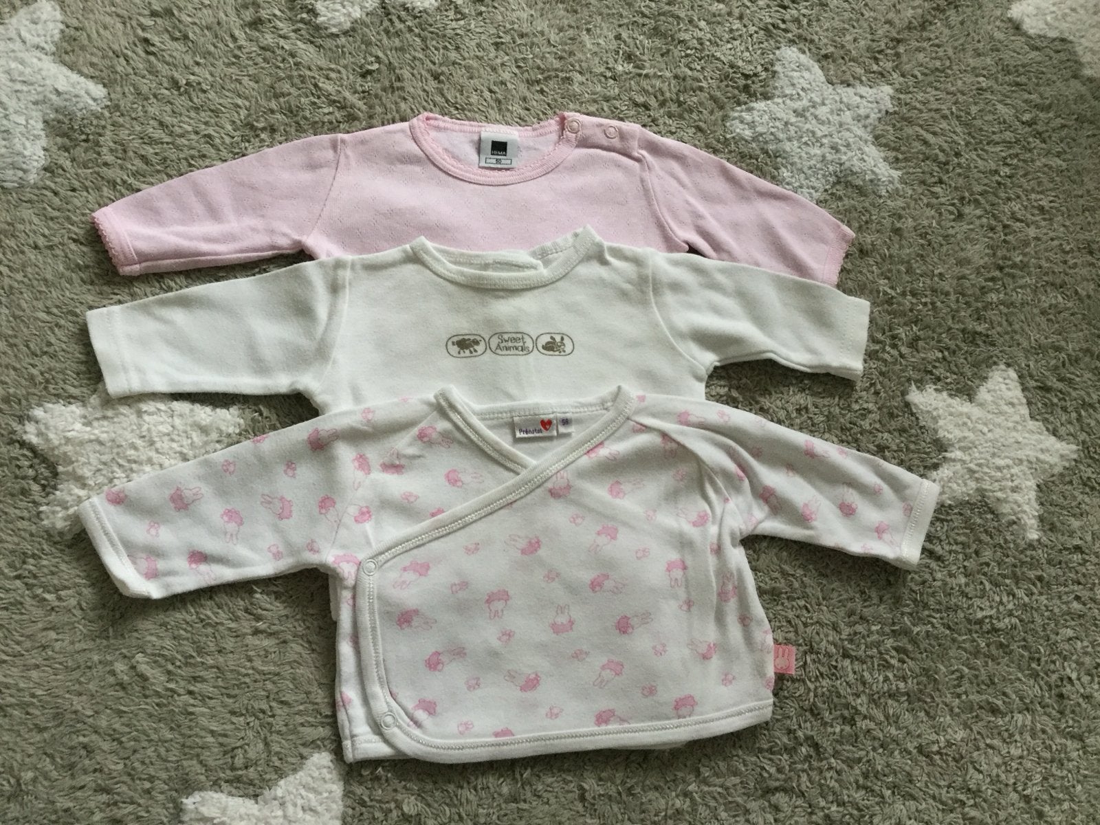 Baby shirtjes maat 56 (3 stuks), Ophalen of Verzenden, Zo goed als nieuw, Jongetje of Meisje